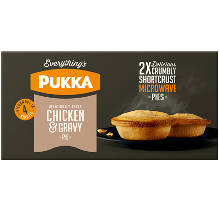 Microwaveable Chicken Balti Pies - Pukka Pies