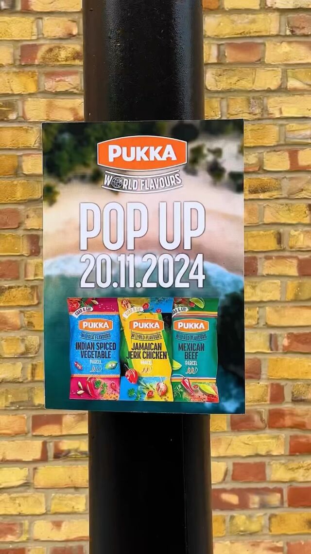 LONDON!! Come down to Old Spitalfields for Pukka’s Pop Up for FREE samples of our new World Flavour range and mocktail drinks, on 20 November, drop in from 11am-6.30pm🌎

PLUS ….⚠️A BIG PRIZE TO WIN ⚠️the first 2 people to come down and say ‘Full on Flavour’ to our sampling team gets a prize.

#PukkaPies